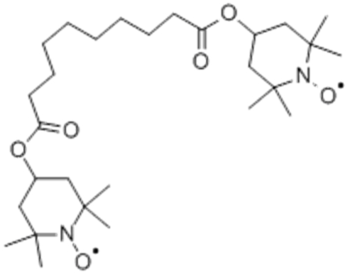 Bis(2,2,6,6-tetramethyl-1-piperidinyloxy-4-yl) sebacate
 CAS 2516-92-9