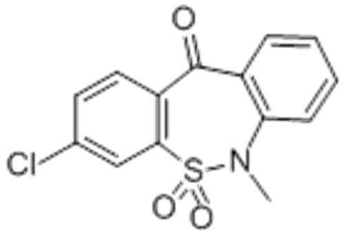 3-Chloro-6-methyl-dibenzo[c,f][1,2]thiazepin-11(6H)-one 5,5-dioxide
 CAS 26638-53-9