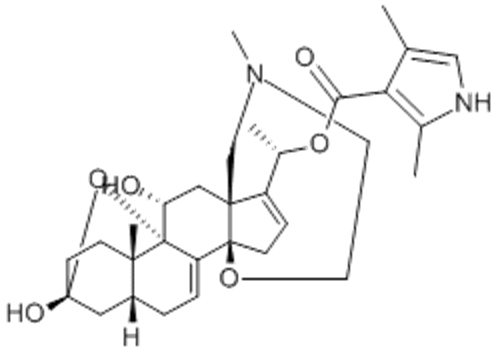 1H-Pyrrole-3-carboxylicacid, 2,4-dimethyl-,( 57355754, 57251495,1S)-1-[(5aR,7aR,9R,11aS,11bS,12R,13aR)-1,2,3,4,7a,8,9,10,11,11a,12,13-dodecahydro-9,12-dihydroxy-2,11a-dimethyl-7H-9,11b-epoxy-13a,5a-propenophenanthro[2,1-f][1,4]oxazepin-14-yl]ethylester CA
