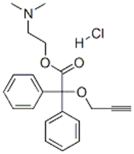2-(dimethylamino)ethyl diphenyl(prop-2-ynyloxy)acetate hydrochloride CAS 2765-97-1