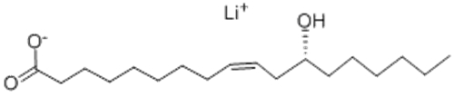 9-Octadecenoic acid,12-hydroxy-, lithium salt (1:1),( 57359071, 57268686,9Z,12R)- CAS 15467-06-8