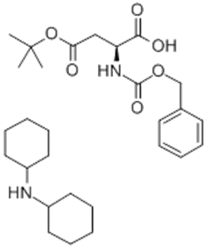 4-tert-Butyl hydrogen N-((benzyloxy)carbonyl)-L-aspartate, compound with dicyclohexylamine (1:1) CAS 23632-70-4