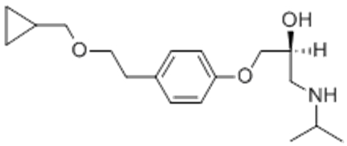 2-Propanol,1-[4-[2-(cyclopropylmethoxy)ethyl]phenoxy]-3-[(1-methylethyl)amino]-,( 57365994, 57187859,2S)- CAS 93221-48-8