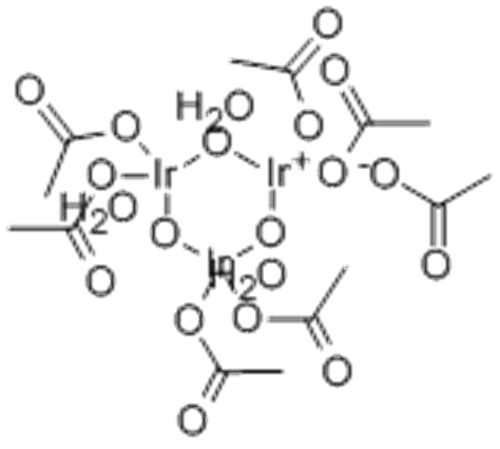 1,2,3-Triaqua-1,2:1,2:1,3:1,3:2,3:2,3-hexa-m-acetato(O,O')-m3-oxo-triangulo-triiridium acetate CAS 52705-52-9