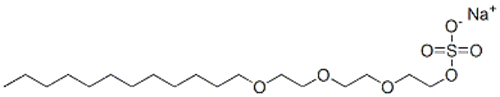 sodium 2-[2-[2-(dodecyloxy)ethoxy]ethoxy]ethyl sulphate CAS 13150-00-0