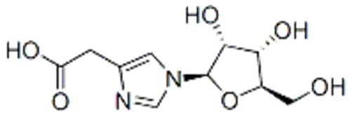 2-[1-[(2R,3R,4S,5R)-3,4-dihydroxy-5-(hydroxymethyl)oxolan-2-yl]imidazol-4-yl]acetic acid CAS 29605-99-0
