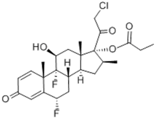 Pregna-1,4-diene-3,20-dione,21-chloro-6,9-difluoro-11-hydroxy-16-methyl-17-(1-oxopropoxy)-,( 57365297, 57187078,6a,11b,16b)- CAS 66852-54-8