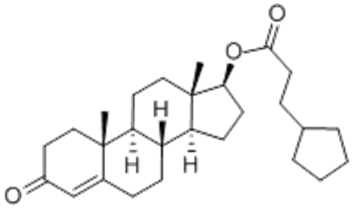 Androst-4-en-3-one,17-(3-cyclopentyl-1-oxopropoxy)-,( 57355014, 57261306,17b)-
 CAS 58-20-8