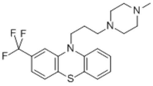 10H-Phenothiazine,10-[3-(4-methyl-1-piperazinyl)propyl]-2-(trifluoromethyl)- CAS 117-89-5