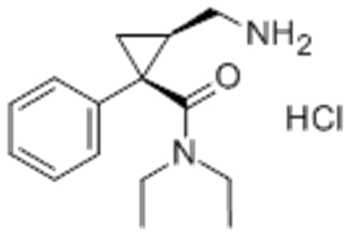 (1R,2S)-rel-2-(Aminomethyl)-N,N-diethyl-1-phenylcyclopropanecarboxamide hydrochloride CAS 101152-94-7