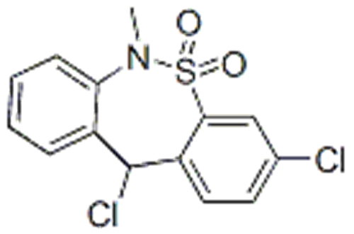 3,11-Dichloro-6,11-dihydro-6-methyldibenzo[c,f][1,2]thiazepine 5,5-dioxide
 CAS 26638-66-4