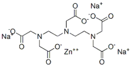 trisodium [N,N-bis[2-[bis(carboxylatomethyl)amino]ethyl]glycinato(5-)]zincate(3-) CAS 11082-38-5