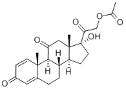 Pregna-1,4-diene-3,11,20-trione,21-(acetyloxy)-17-hydroxy- CAS 125-10-0