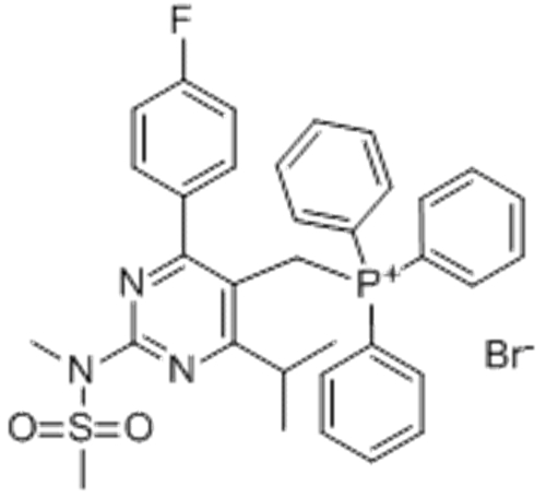 Phosphonium,[[4-(4-fluorophenyl)-6-(1-methylethyl)-2-[methyl(methylsulfonyl)amino]-5-pyrimidinyl]methyl]triphenyl-,bromide (1:1) CAS 885477-83-8