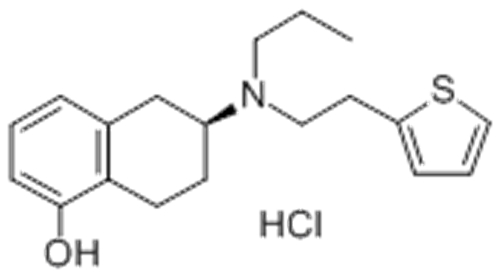 1-Naphthalenol,5,6,7,8-tetrahydro-6-[propyl[2-(2-thienyl)ethyl]amino]-, hydrochloride (1:1),( 57366124, 57187997,6S)- CAS 125572-93-2