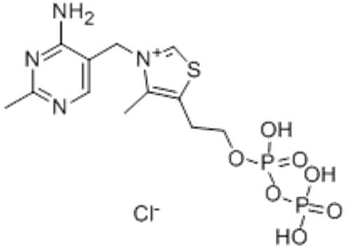 Thiazolium,3-[(4-amino-2-methyl-5-pyrimidinyl)methyl]-4-methyl-5-(4,6,6-trihydroxy-4,6-dioxido-3,5-dioxa-4,6-diphosphahex-1-yl)-,chloride (1:1) CAS 154-87-0