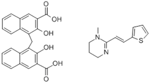 Pyrimidine,1,4,5,6-tetrahydro-1-methyl-2-[(1E)-2-(2-thienyl)ethenyl]- CAS 15686-83-6