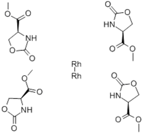 Rhodium,bis(acetonitrile)tetrakis[m-[methyl 2-(oxo-kO)-4-oxazolidinecarboxylato-kN3]]di-,( 57358181, 57278780,Rh-Rh), stereoisomer CAS 167693-36-9