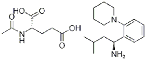 L-Glutamic acid, N-acetyl-, compd. with (αS)-α-(2-methylpropyl)-2-(1-piperidinyl)benzenemethanamine (1:1) CAS 219921-94-5