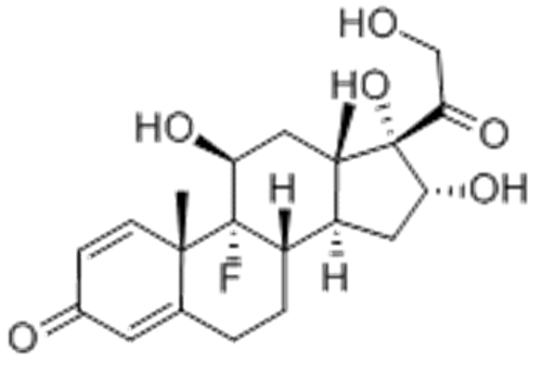 Pregna-1,4-diene-3,20-dione,9-fluoro-11,16,17,21-tetrahydroxy-,( 57364500, 57186194,11b,16a)- CAS 124-94-7