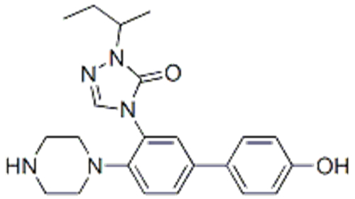3H-1,2,4-Triazol-3-one,2,4-dihydro-4-[4-[4-(4-hydroxyphenyl)-1-piperazinyl]phenyl]-2-(2-methylpropyl)- CAS 89848-21-5 