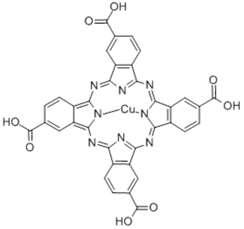 Cuprate(4-),[29H,31H-phthalocyanine-2,9,16,23-tetracarboxylato(6-)-kN29,kN30,kN31,kN32]-, hydrogen (1:4),( 57362691, 57276181,SP-4-1) CAS 16337-64-7