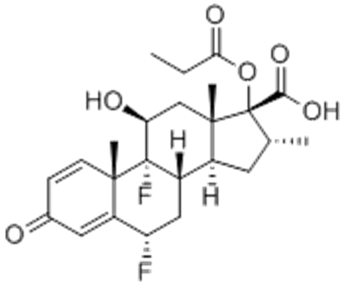 Androsta-1,4-diene-17-carboxylicacid, 6,9-difluoro-11-hydroxy-16-methyl-3-oxo-17-(1-oxopropoxy)-,( 57365745, 57187593,6a,11b,16a,17a)- CAS 65429-42-7