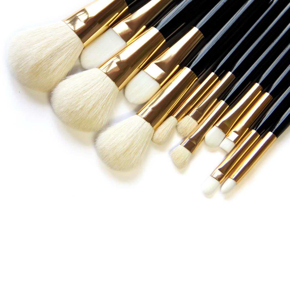 12pcs professional Natural/Synthetic hair makeup brush set