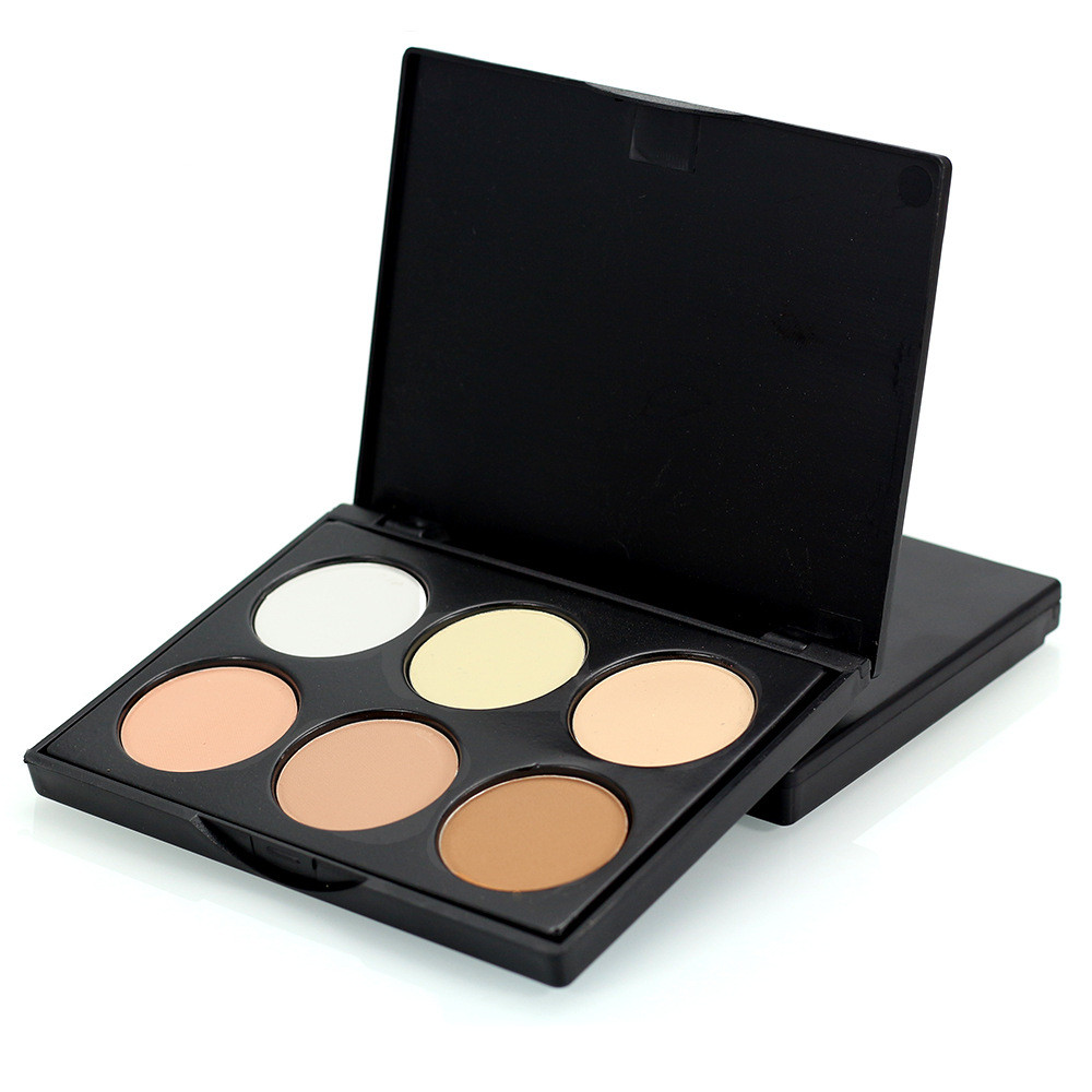 Private Label 6-color high-gloss shadow highlighter powder